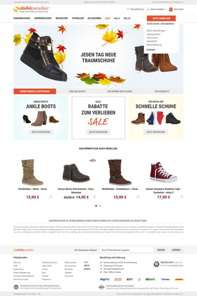 -Stiefelparadies-Website-Erstellen-Lassen-Webdesign-Agentur-SEO-Suchmachinenpotimierung-Homepage--erstellen-Webdesigner-Freelancer