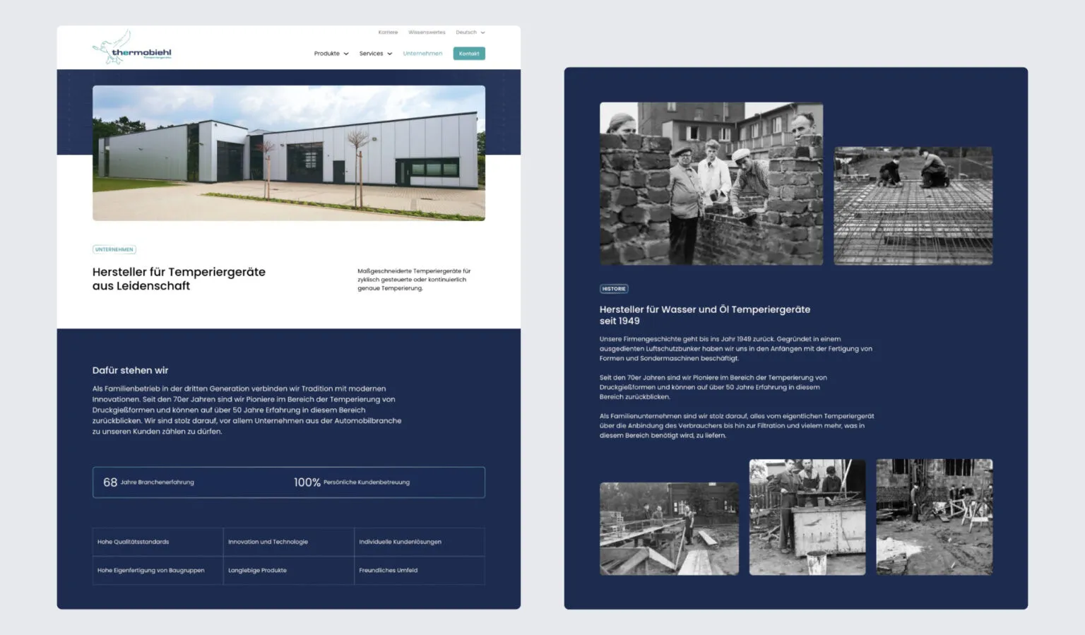 Webdesign-Referenz Thermobiehl – David Keiser