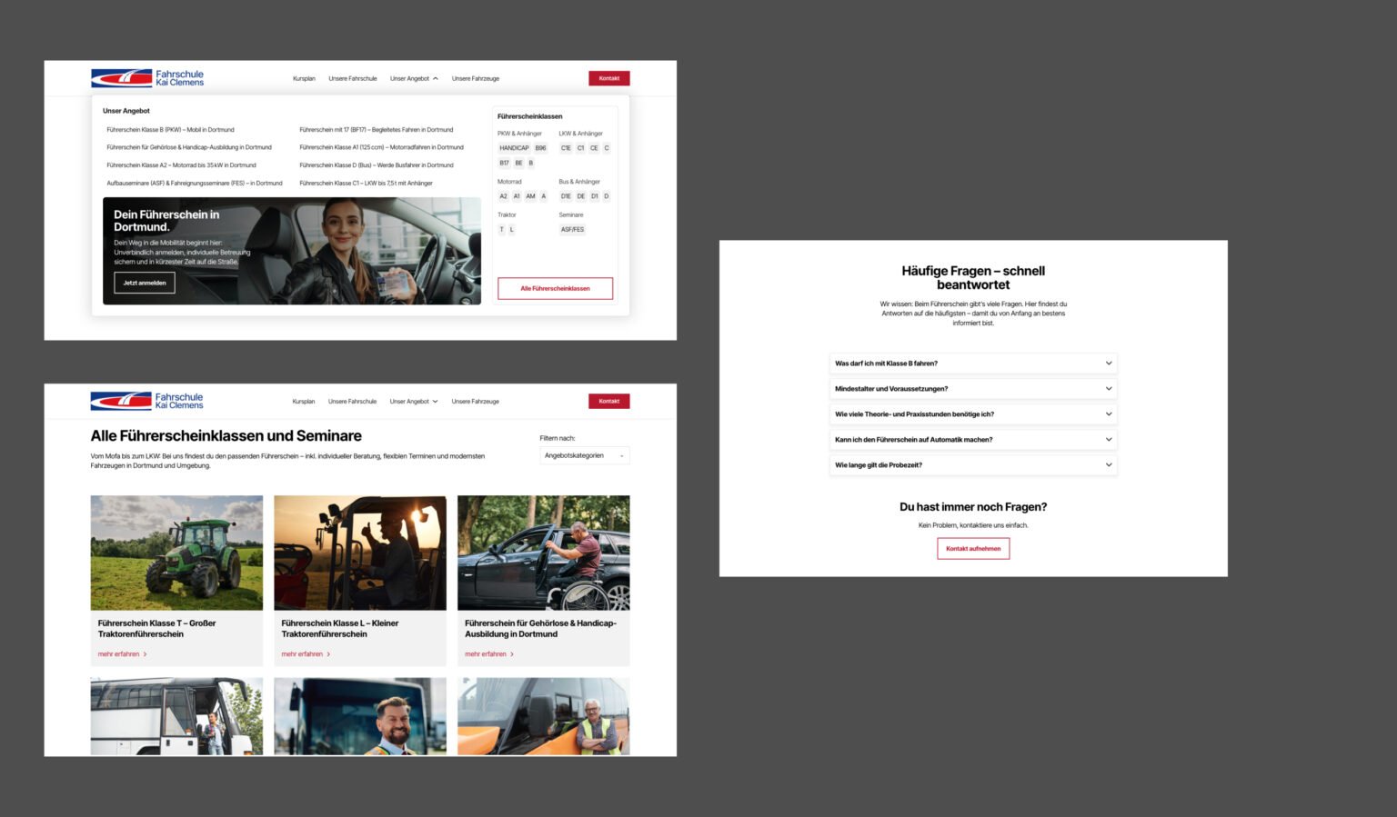 Webdesign-Referenz Bildungszentrum Kai Clemens – David Keiser