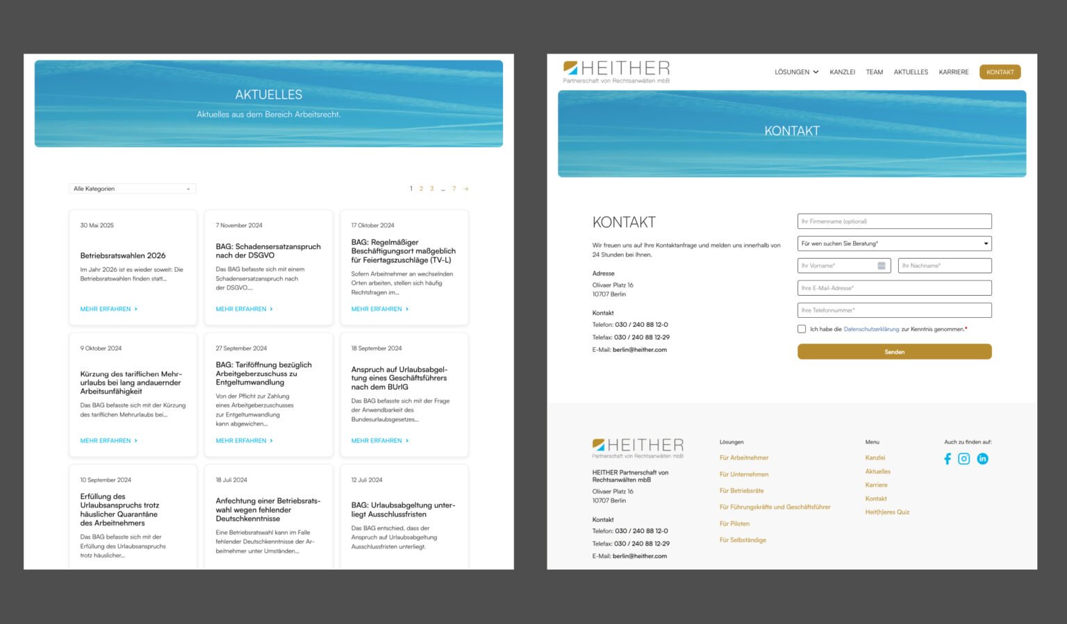 Webdesign-Referenz Heither – David Keiser