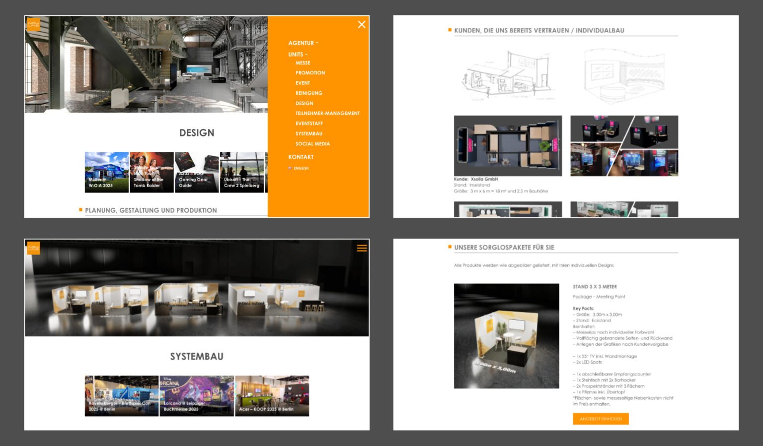 Webdesign-Referenz Newline Eventagentur – David Keiser