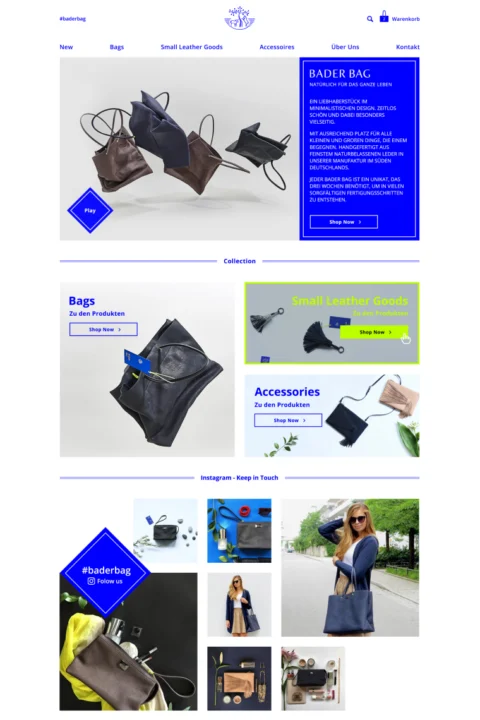 Website-Referenz Bader Bag