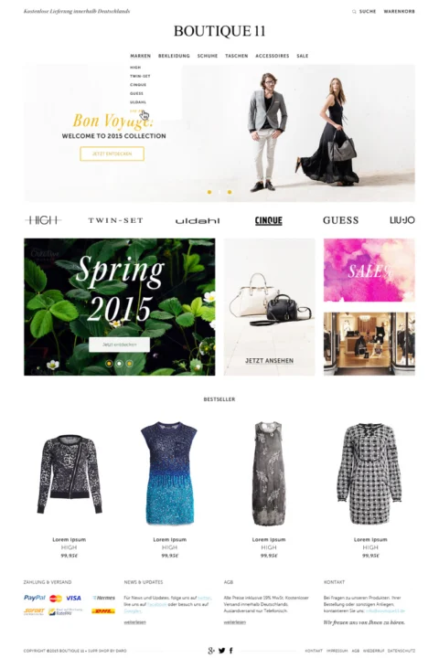 Website-Referenz Boutique 11