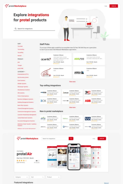 Website-Referenz Protel Hotelsoftware