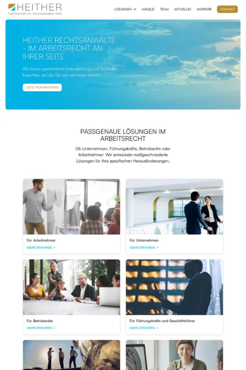 Website-Referenz HEITHER Rechtsanwälte